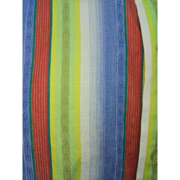 Robert Graham Mens Striped Dress Shirt Large Bright Multi-Color - Picture 8 of 9